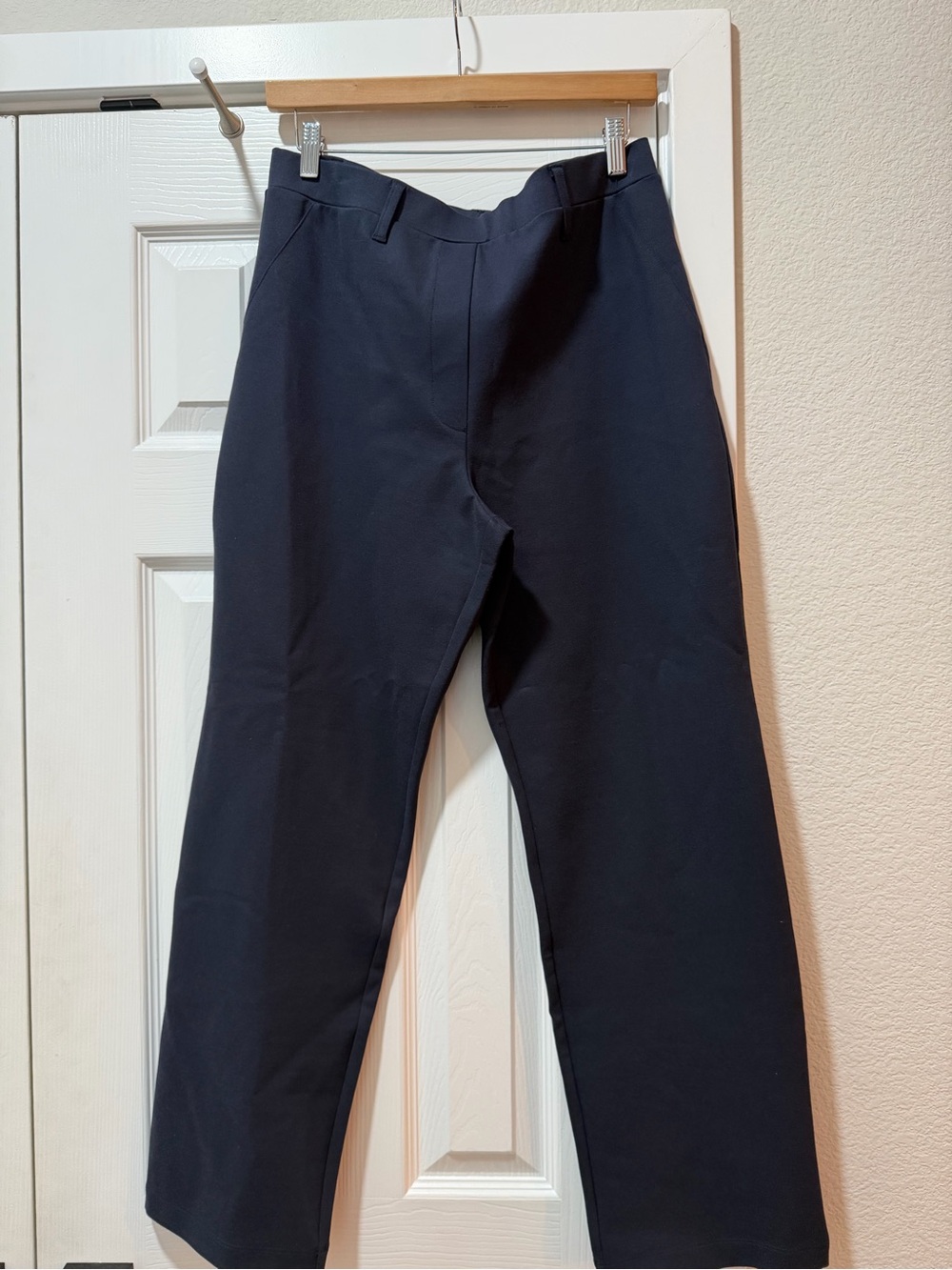 Quince Navy Pull On Pants Large